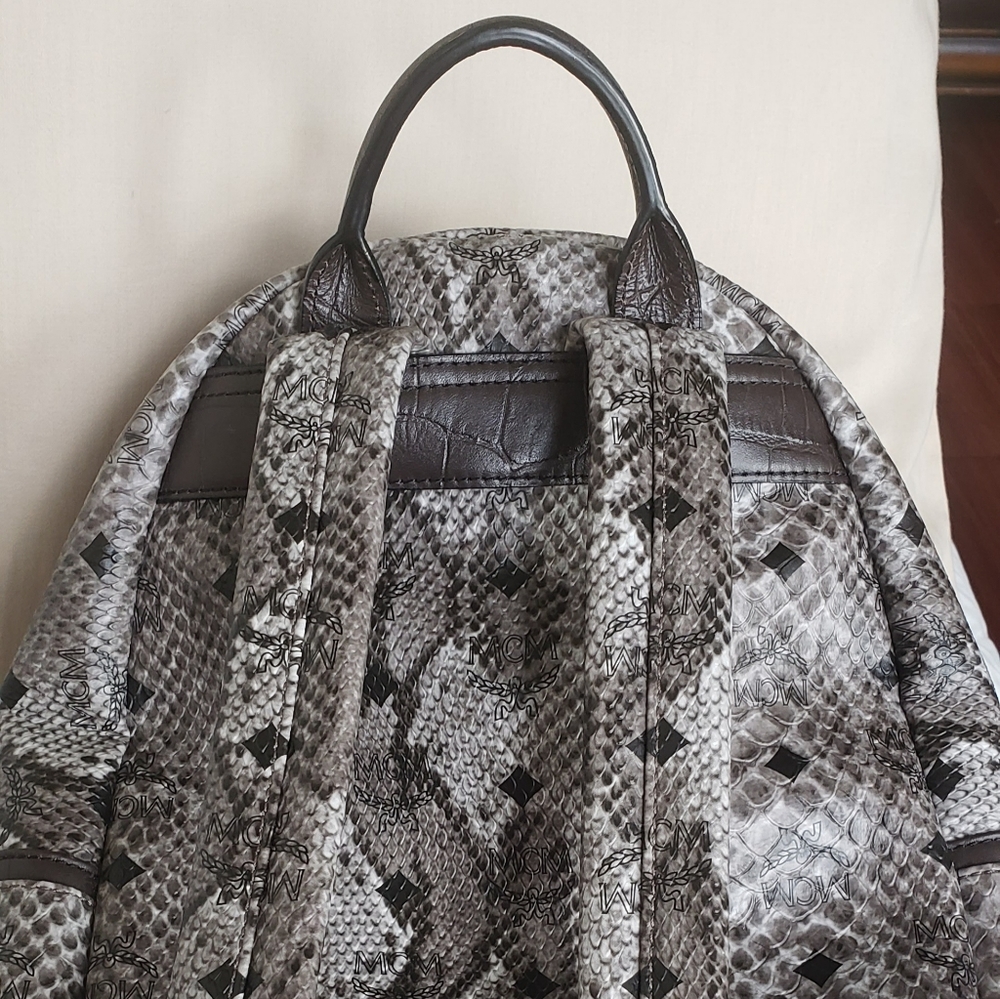 Mcm Backpack Small Python Stud Armour - image 4